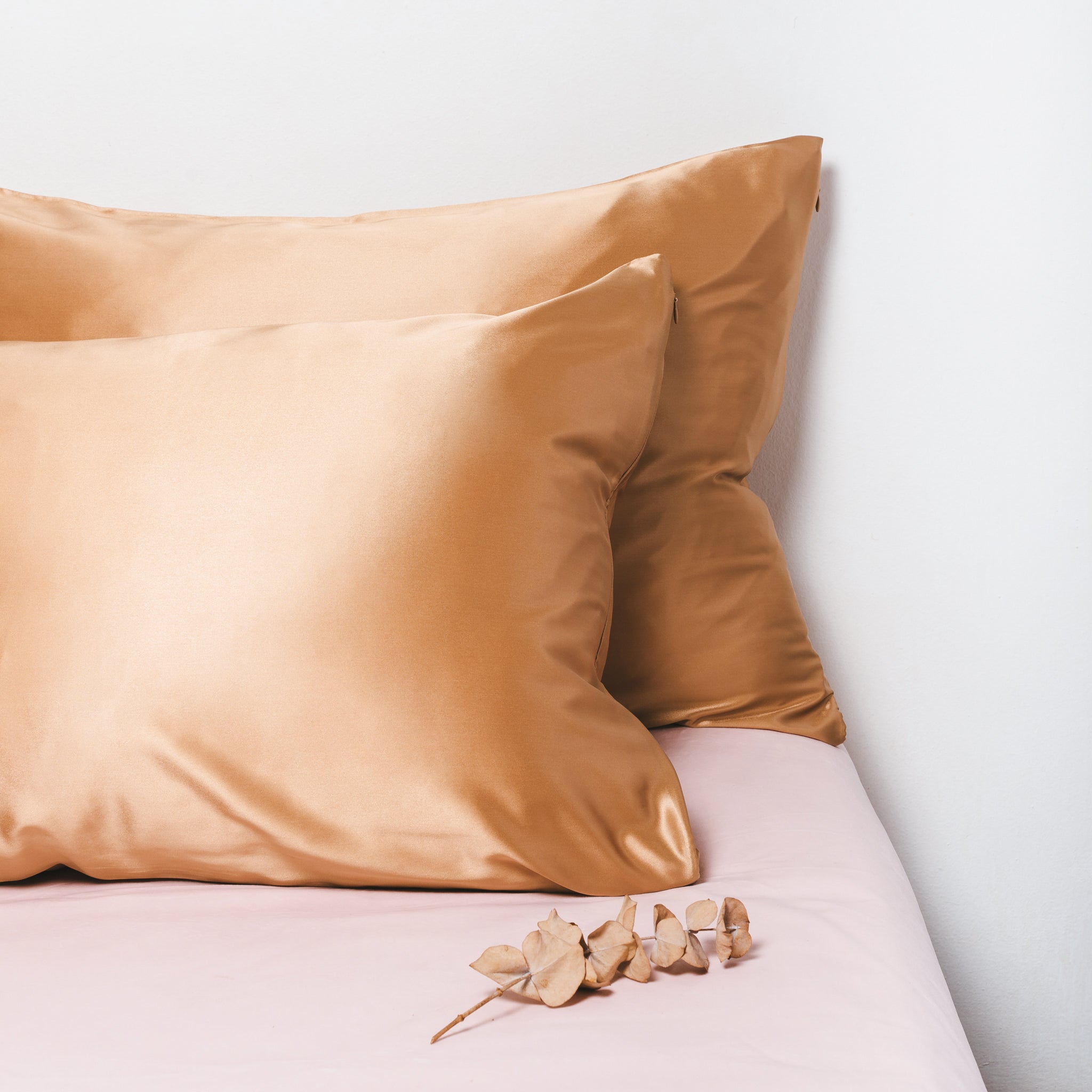 Silk Pillowcase Set - Rose Gold